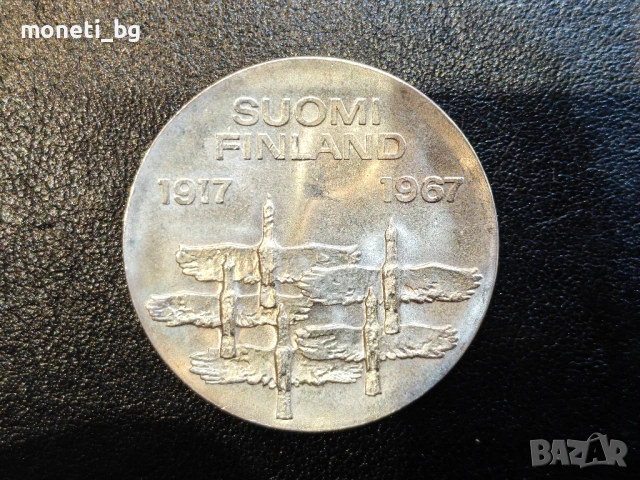 СРЕБРО Финландия 10 марки 1967