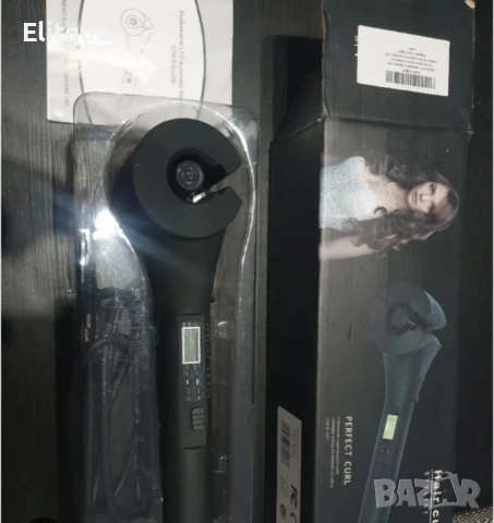 ✨ Високотехнологична керамична преса за къдрене на коса с LED дисплей – черна ✨