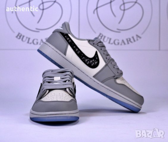 Nike Air Jordan 1 x DIOR Low Мъжки Дамски Маратонки, снимка 4 - Маратонки - 34961005