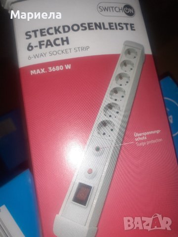 Разклонител със защита от претоварване с 6 гнезда , 1,4метра , детска защита, защита претоварване, снимка 2 - Друга електроника - 43745976