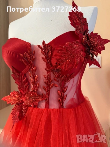 Червени къси бални рокли, снимка 2 - Рокли - 53430982