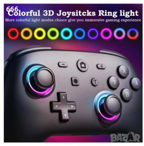 Безжичен професионален контролер за Nintendo Switch, снимка 2 - Друга електроника - 53459716