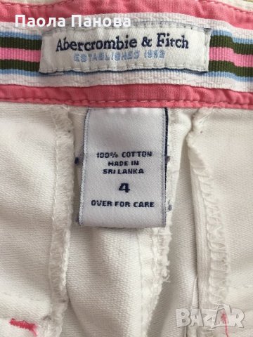 Дамски бели къси панталони Abercrombie , снимка 6 - Къси панталони и бермуди - 26423755