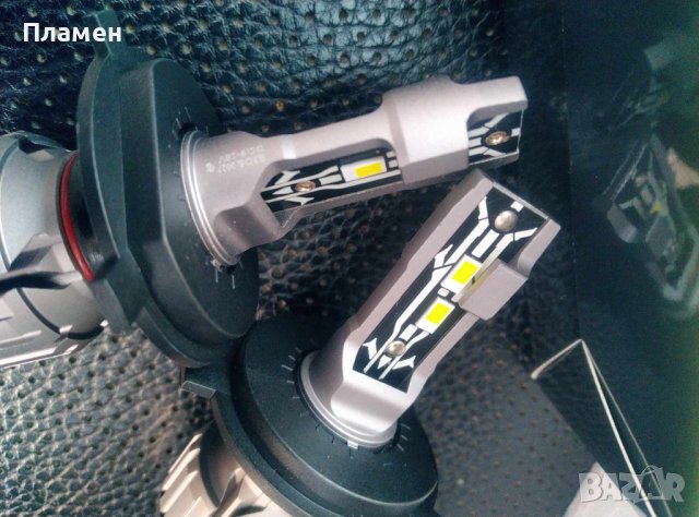 Комплект LED Диодни крушки Е2 H4 35W - 12V 6000К, снимка 5 - Аксесоари и консумативи - 43135681