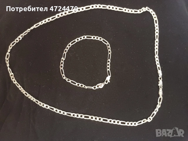 Синджирчета със сребърно покритие, снимка 2 - Колиета, медальони, синджири - 53293796