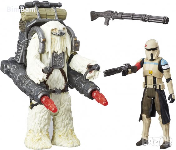 Комплект фигурки Star Wars Rogue One Moroff & Scarif Stormtrooper / Deluxe Pack, снимка 2 - Фигурки - 32731643