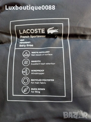 Зимно пухено яке Lacoste S/M , снимка 11 - Якета - 53010033