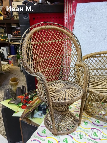 Ратанов комплект за кукли, снимка 2 - Кукли - 52813620