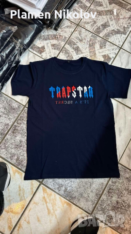 Синя тениска TRAPSTAR , снимка 2 - Спортни дрехи, екипи - 43955228