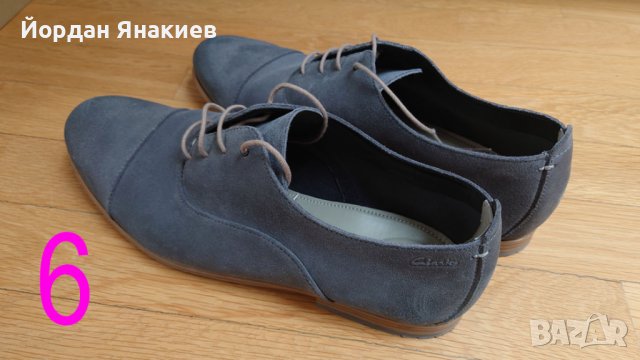 Мъжки обувки Кларкс 47 номер, Clarks 12 UK, снимка 10 - Спортно елегантни обувки - 43563695