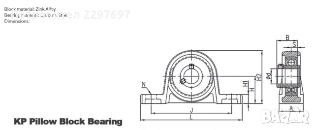 Лагери за опорен вал тип KP различни диаметри, снимка 9 - Други инструменти - 53018841