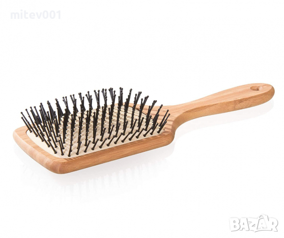 Четка за коса Mibella, 16,5 см., бамбук, внос от Германия, снимка 4 - Аксесоари за коса - 36434444
