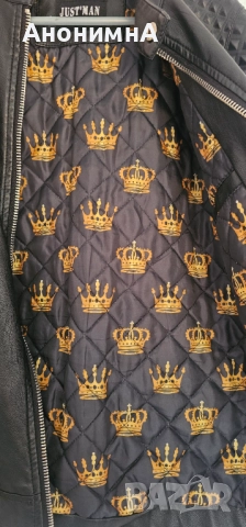 Мъжко кожено яке , снимка 2 - Якета - 51905350