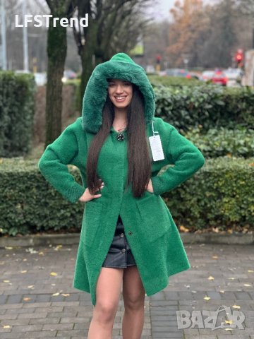 НОВА зелена кашмирена жилетка палто