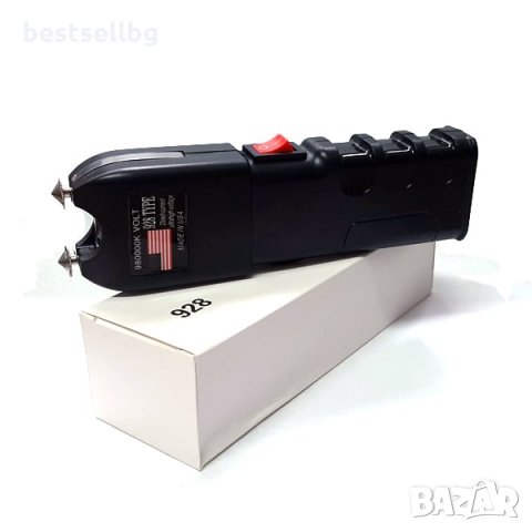 Акумулаторен фенер с електрошок 928 кучета самозащита дамски кучегон, снимка 5 - Оборудване и аксесоари за оръжия - 29055648