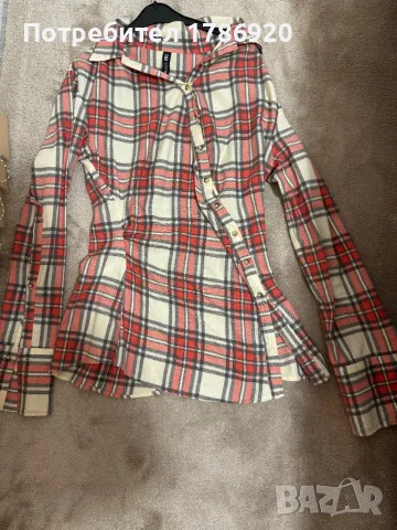 Карирана риза Zara