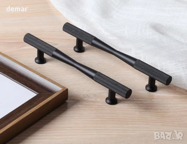 Черни дръжки за шкаф CILEYTION - 10 броя, 160 мм разстояние между отворите (212 мм дължина), снимка 7 - Други стоки за дома - 47291584