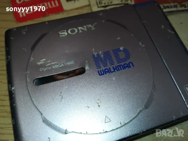 MINIDISC SONY-РАБОТИ С НОРМАЛНА БАТЕРИЯ 1,5В 2611241012, снимка 9 - Радиокасетофони, транзистори - 48109408