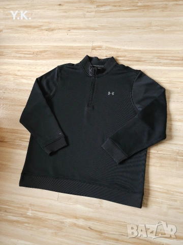 Оригинално мъжко горнище Under Armour Storm Coldgear 1/4 Zip, снимка 2 - Спортни дрехи, екипи - 39402593