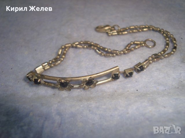 СТАРА ПОСРЕБРЕНА ФЛОРАЛНА РЕТРО АРТ НЕЖНА ГРИВНА 7661, снимка 5 - Гривни - 37076158