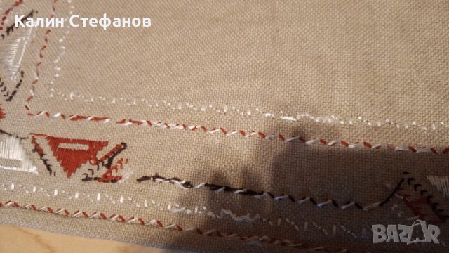 Шито каренце на ленена основа, снимка 4 - Други - 43086732