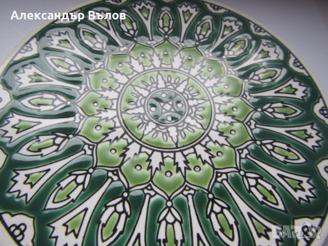 Две стари подложки за чаши или декорация за стена Pandora Ceramic ръчно направени гръцки, снимка 5 - Колекции - 51848070