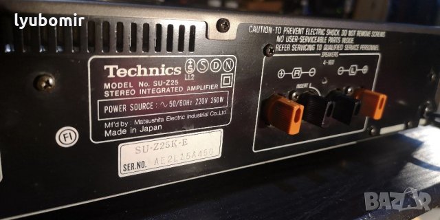 Tehnics SU-Z25, снимка 8 - Ресийвъри, усилватели, смесителни пултове - 35609211