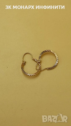 Златни обеци, снимка 2 - Обеци - 52916828