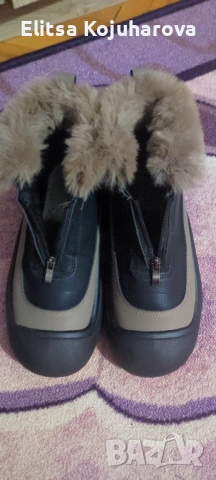 Ватирани дамски боти с пухче