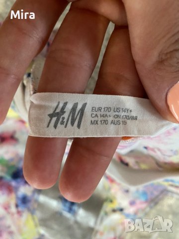 H&M блузки с къс ръкав 170 см, снимка 5 - Детски тениски и потници - 37638226