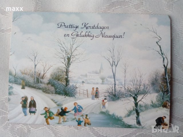 Картичка зима Presttige Kerstdagen en Gelukkig Nieuwajaar 32