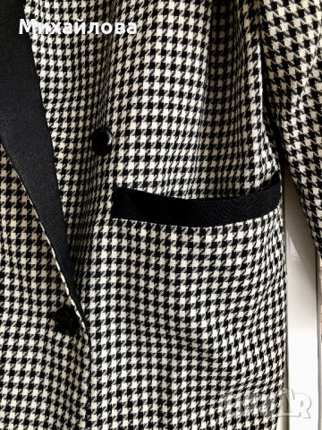 Дамско сако пепит, снимка 3 - Сака - 43295311