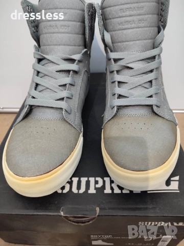 SUPRA Skytop Fiberglass Grey W, снимка 2 - Кецове - 52624412