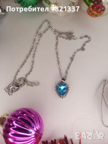 Комплект колие и обици , снимка 4 - Бижутерийни комплекти - 52741709