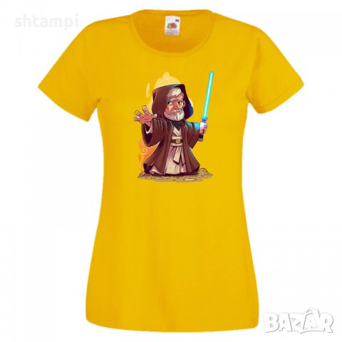 Дамска тениска Star Wars Obi Wan Игра,Изненада,Подарък,Геймър,, снимка 10 - Тениски - 36789346