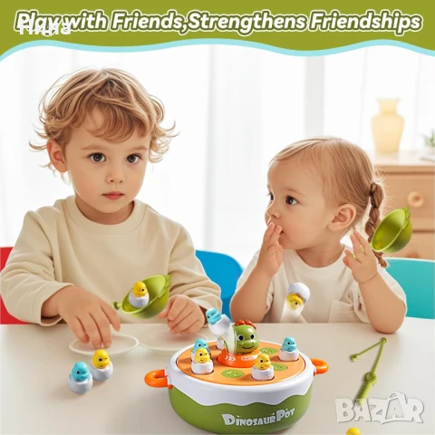 Многофункционална настолна, музикална игра 4в1- лов на динозаври 🦖, снимка 2 - Образователни игри - 50932821