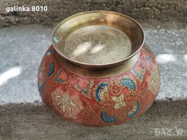 Стара бронзова фруктиера, снимка 3 - Антикварни и старинни предмети - 51402189