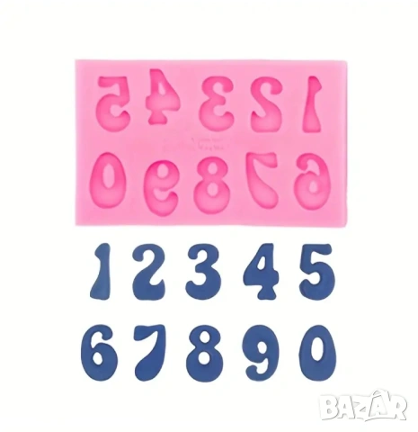 Молд цифри , снимка 3 - Форми - 53317953