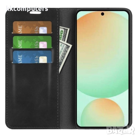 Samsung Galaxy S25 FE Retro-skin Magnetic Кожен Калъф и Протектор, снимка 8 - Калъфи, кейсове - 51831873