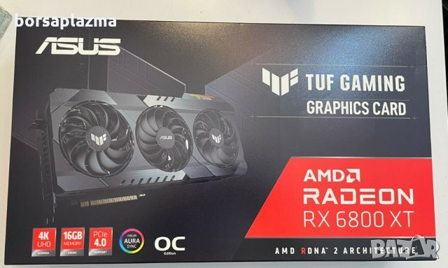 Чисто нови видеокарти ASUS Radeon RX 6800 TUF O16G, 16384 MB GDDR6, снимка 2 - Видеокарти - 35260390