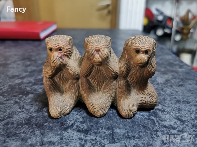 Статуетка трите маймунки Japan , снимка 1 - Статуетки - 43730748