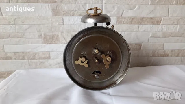 Стар немски часовник / будилник - Kienzle Uhren - 1930 год., снимка 6 - Антикварни и старинни предмети - 49843844