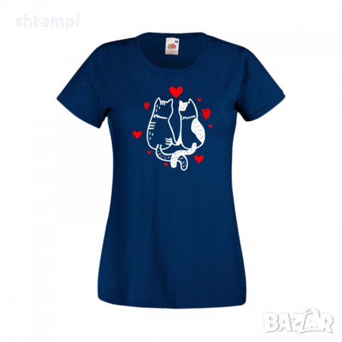 Дамска тениска Свети Валентин Valentine Cat