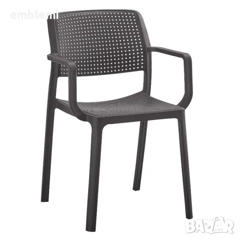 Стол COMFEE ARM градински трапезен бял черен сив капучино кафяв, снимка 11 - Столове - 47537470