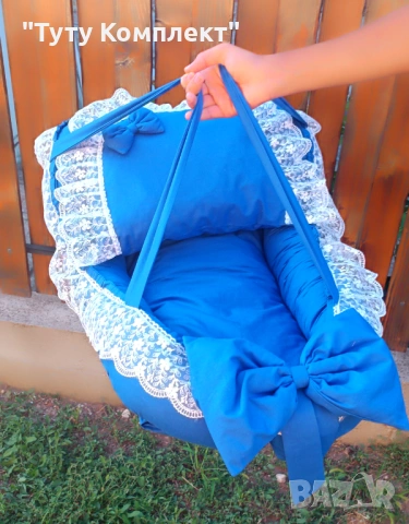 Промоционално бебешко гнездо със възглавница , снимка 2 - Бебешки легла и матраци - 53331991