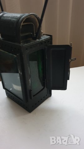 Античен немски Железопътен фенер Osnabruck, снимка 2 - Антикварни и старинни предмети - 42978070