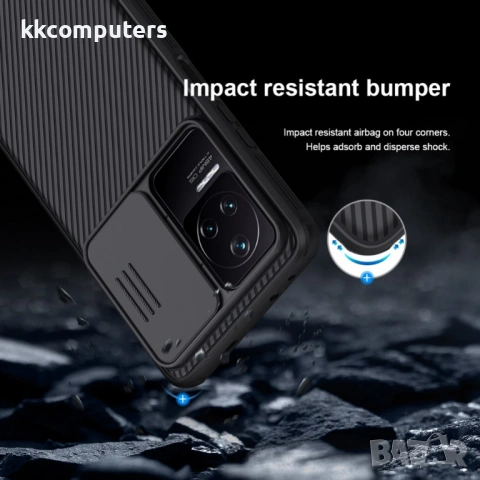 Xiaomi Redmi K50/K50 Pro Удароустойчив NILLKIN CamShield Калъф и Протектор, снимка 5 - Калъфи, кейсове - 53268444