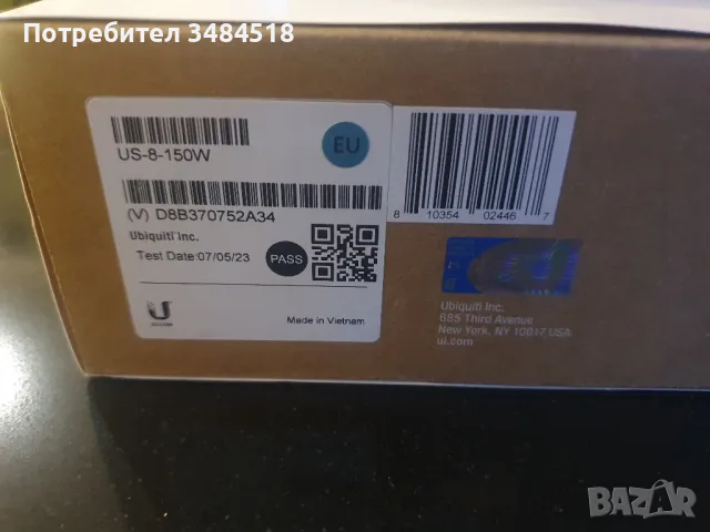 ubiquiti UniFi switch US-8-150W, снимка 5 - Суичове - 48436557