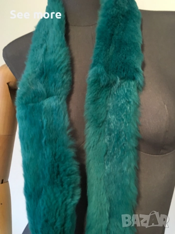 Шал с естествен косъм от заек, снимка 3 - Шалове - 52667028