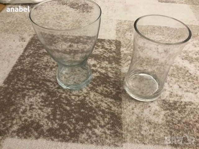 Стъклени вази, снимка 4 - Вази - 14345449